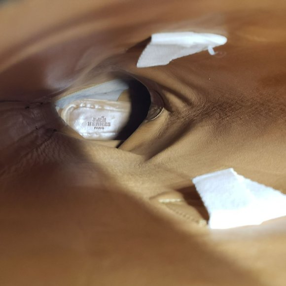 Hermes Tall Black Leather Jumping Boot Silver H Buckle Womens Size 38 Equestrian - Picture 15 of 15